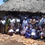 Community Health Workers with their certificates after their training in safe motherhood strategies